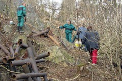 Odklízení technologie v Suchdole 27.2.04. Foto: P. Štukavec